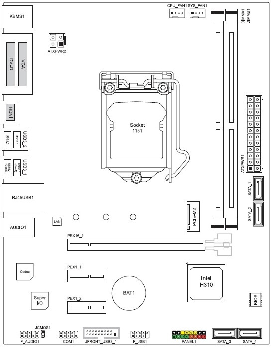 BIOSTAR H310MHD PRO