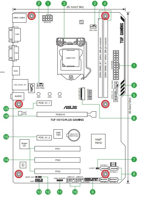 ASUS TUF H310-PLUS GAMING