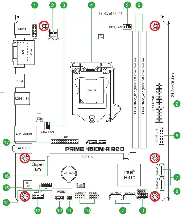 ASUS PRIME H310M-R R2.0
