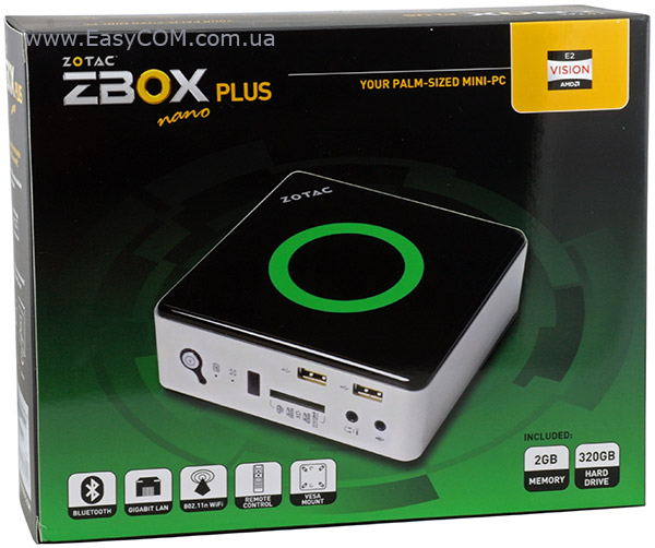 ZOTAC ZBOX nano AD12 PLUS box