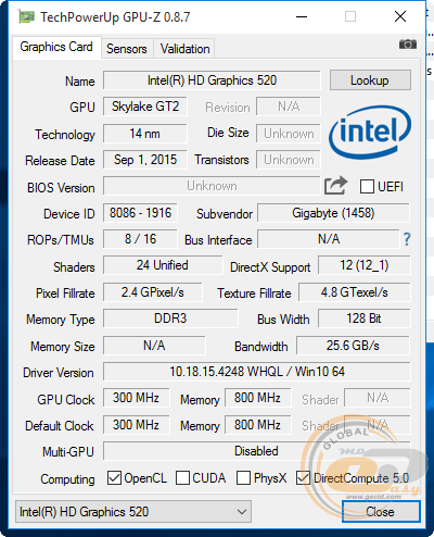 GIGABYTE BRIX GB-BSi3H-6100