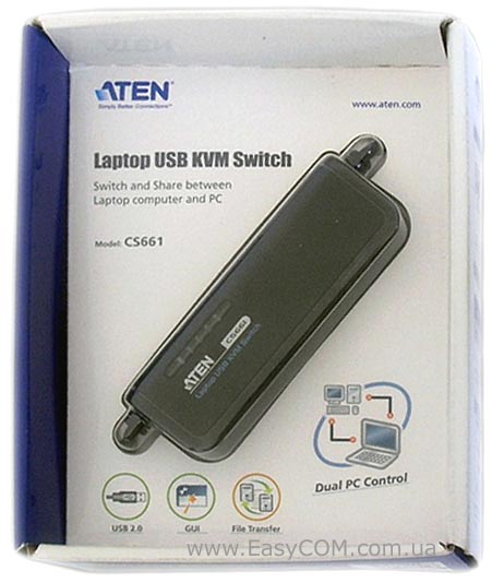 ATEN Laptop USB KVM Switch CS661