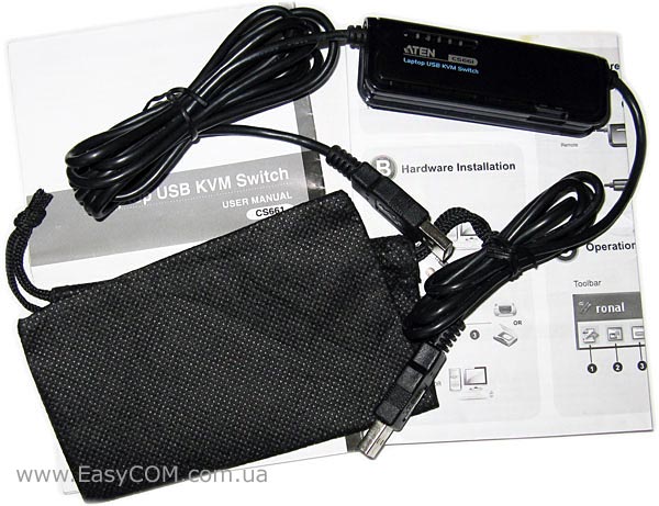 ATEN Laptop USB KVM Switch CS661