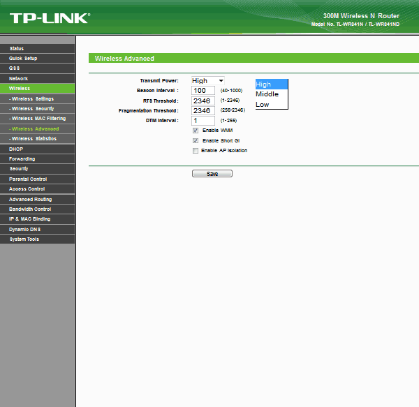 TP-LINK TL-WR841N