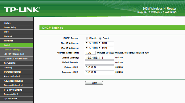 TP-LINK TL-WR841N