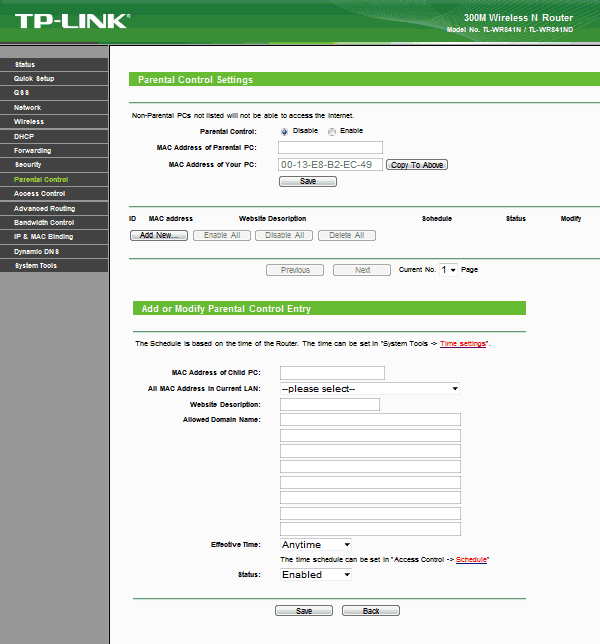 TP-LINK TL-WR841N