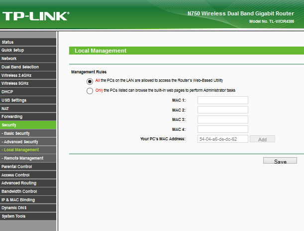 TP-LINK TL-WDR4300