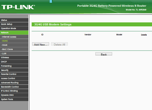 TP-LINK TL-MR3040