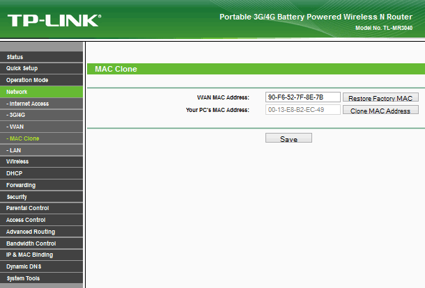 TP-LINK TL-MR3040