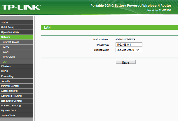 TP-LINK TL-MR3040