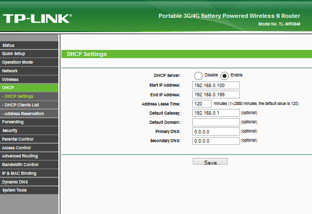 TP-LINK TL-MR3040