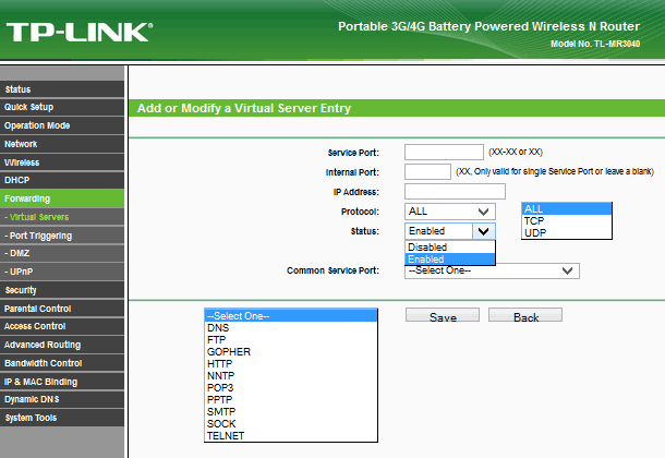 TP-LINK TL-MR3040