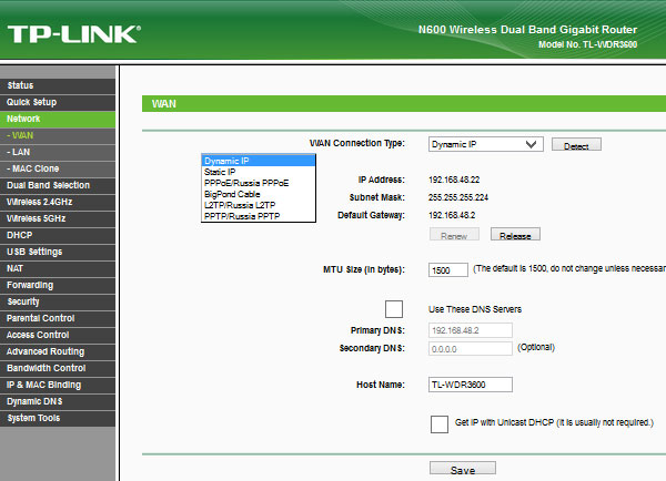 TP-LINK TL-WDR3600