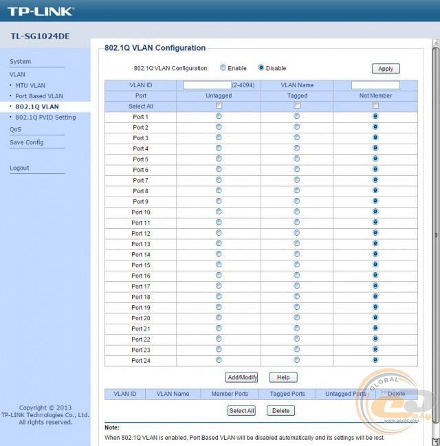 TP-LINK TL-SG1024DE