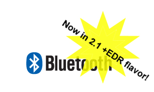 Прийнята специфікація Bluetooth Version 2.1 + EDR