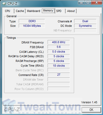 CPU-Z ASUS P45 16GB