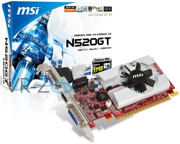 MSI GeForce GT 520 