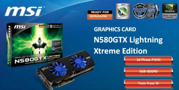 MSI N580GTX Lightning Xtreme Edition 