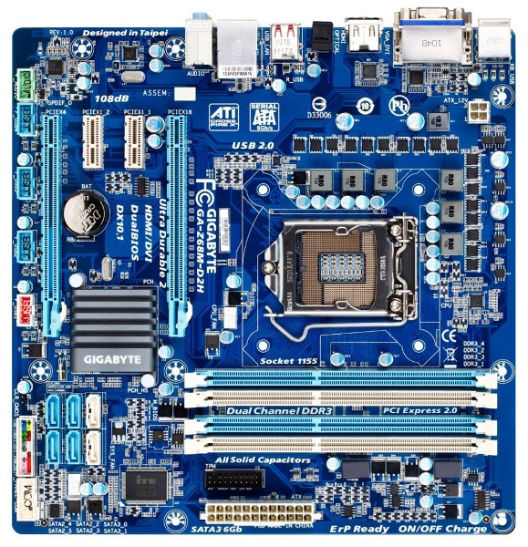 GIGABYTE GA-Z68M-D2H