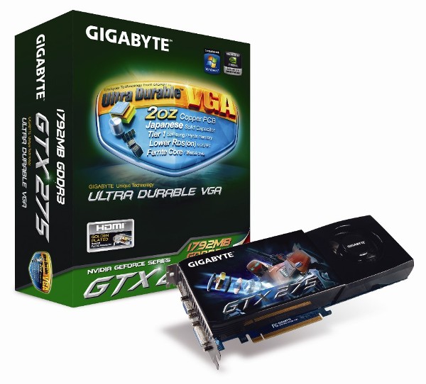 GIGABYTE GeForce GTX 275 (GV-N275UD-18I)