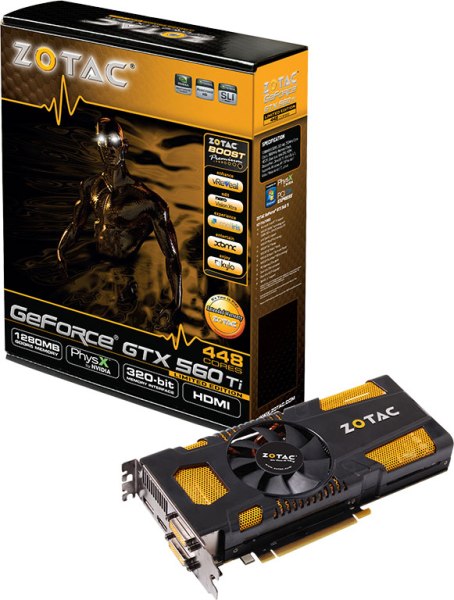 ZOTAC GeForce GTX 560 Ti 448 cores Limited Edition
