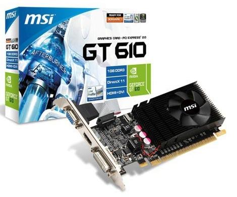 MSI GeForce GT610 (N610GT-MD1GD3/LP) и MSI GeForce GT610 (N610GT-MD2GD3/LP)