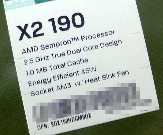 AMD Sempron X2 190