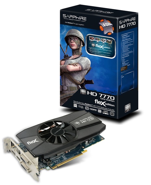 SAPPHIRE Radeon HD 7770 Ghz Edition Flex 