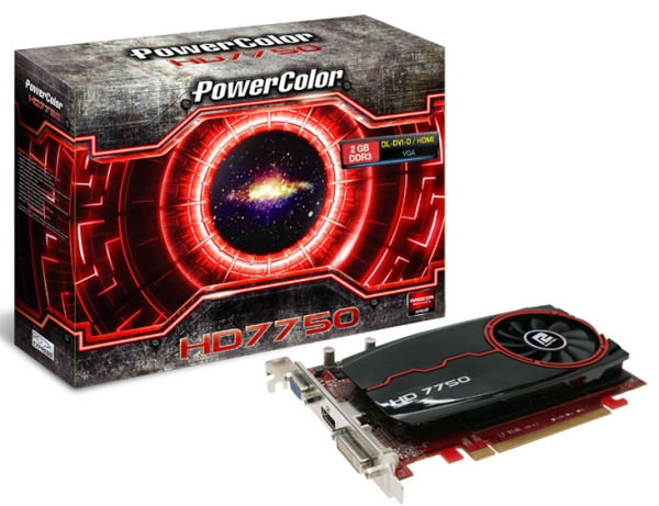 Три новые видеокарты серии PowerColor Radeon HD 7750 с поддержкой DDR3-памяти