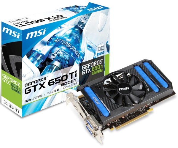 MSI GeForce GTX 650 Ti BOOST