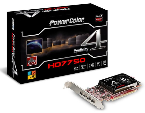 PowerColor Radeon HD 7750 Eyefinity 4 LP Edition