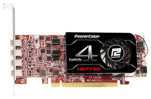 PowerColor Radeon HD 7750 Eyefinity 4 LP Edition