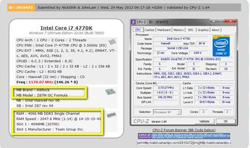 ASRock Z87M OC Formula