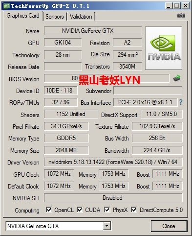 NVIDIA GeForce GTX 760