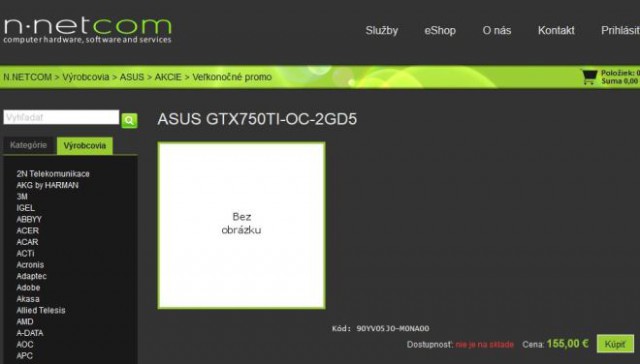 ASUS GeForce GTX 750 Ti (GTX750TI-OC-2GD5)