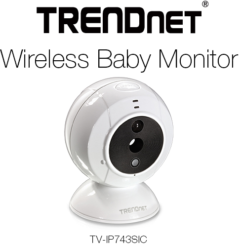 TRENDnet Wireless Baby Monitor TV-IP743SIC