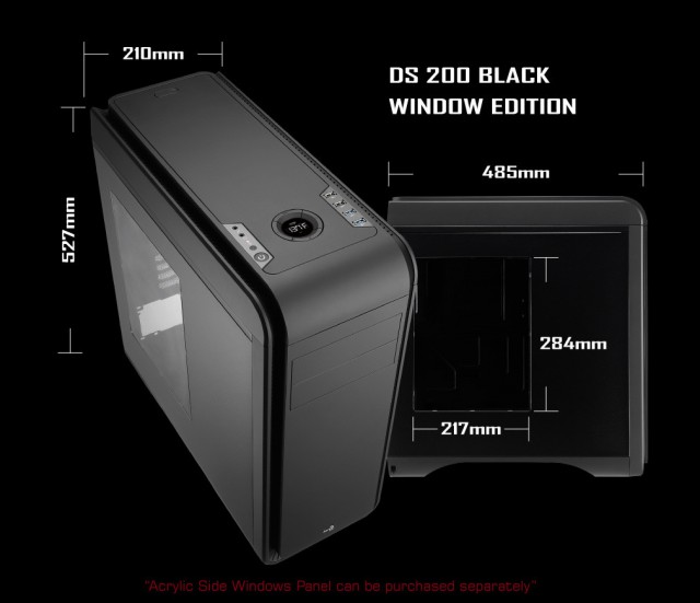AeroCool DS200 Black Window Edition
