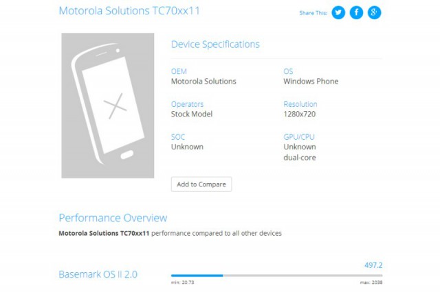 Motorola Solutions TC70xx11