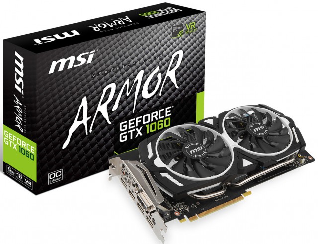MSI GeForce GTX 1060 ARMOR 6G