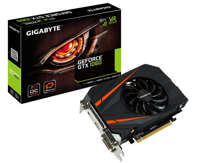 GIGABYTE GeForce GTX 1060 Mini ITX OC 3G