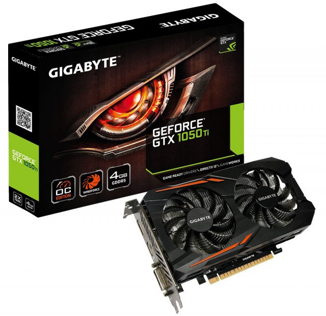 GIGABYTE GeForce GTX 1050 Ti OC 4G