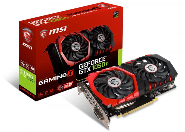 MSI GeForce GTX 1050 TI GAMING X 4G