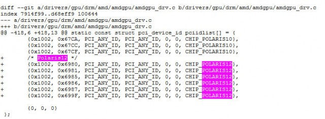 AMD Polaris 12