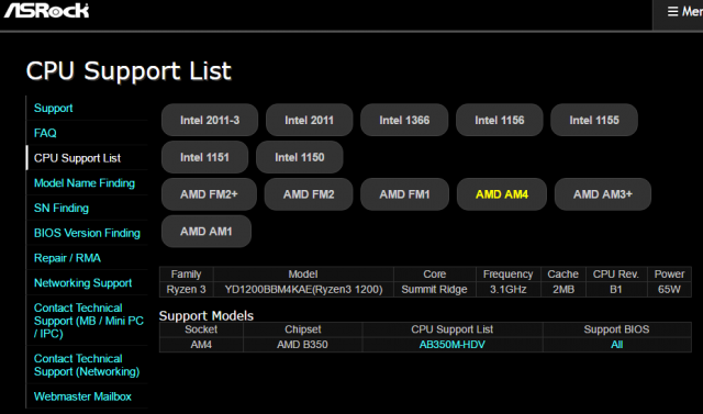 AMD Ryzen 3 1200