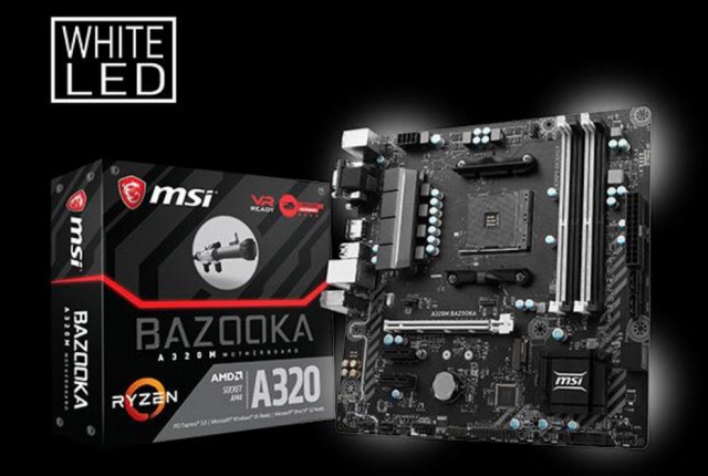 Msi a320m bazooka какие процессоры поддерживает