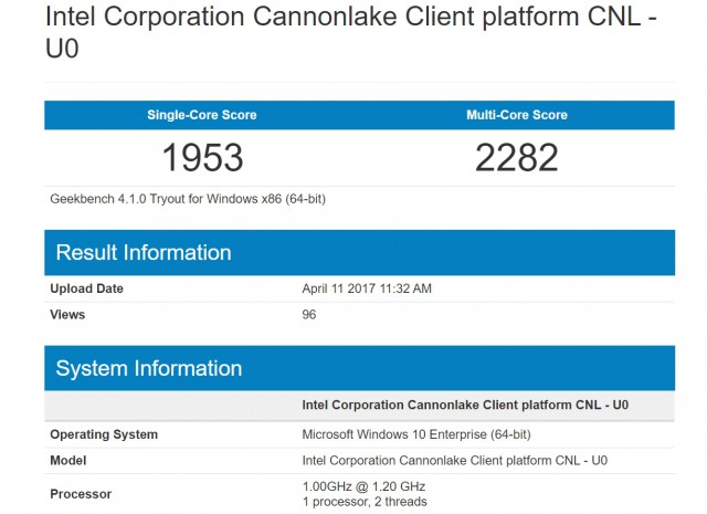 Intel Cannonlake