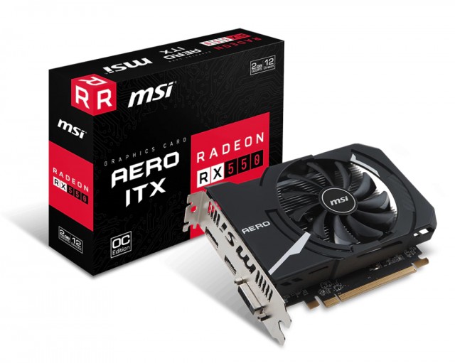 MSI Radeon RX 550 AERO ITX