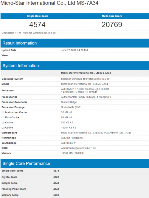 AMD Ryzen 5 1600X