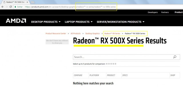 AMD Radeon RX 500X