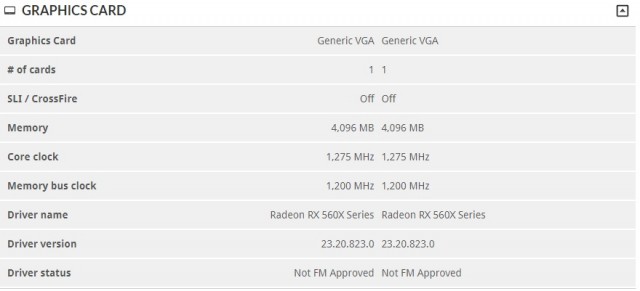 AMD Radeon RX 500X